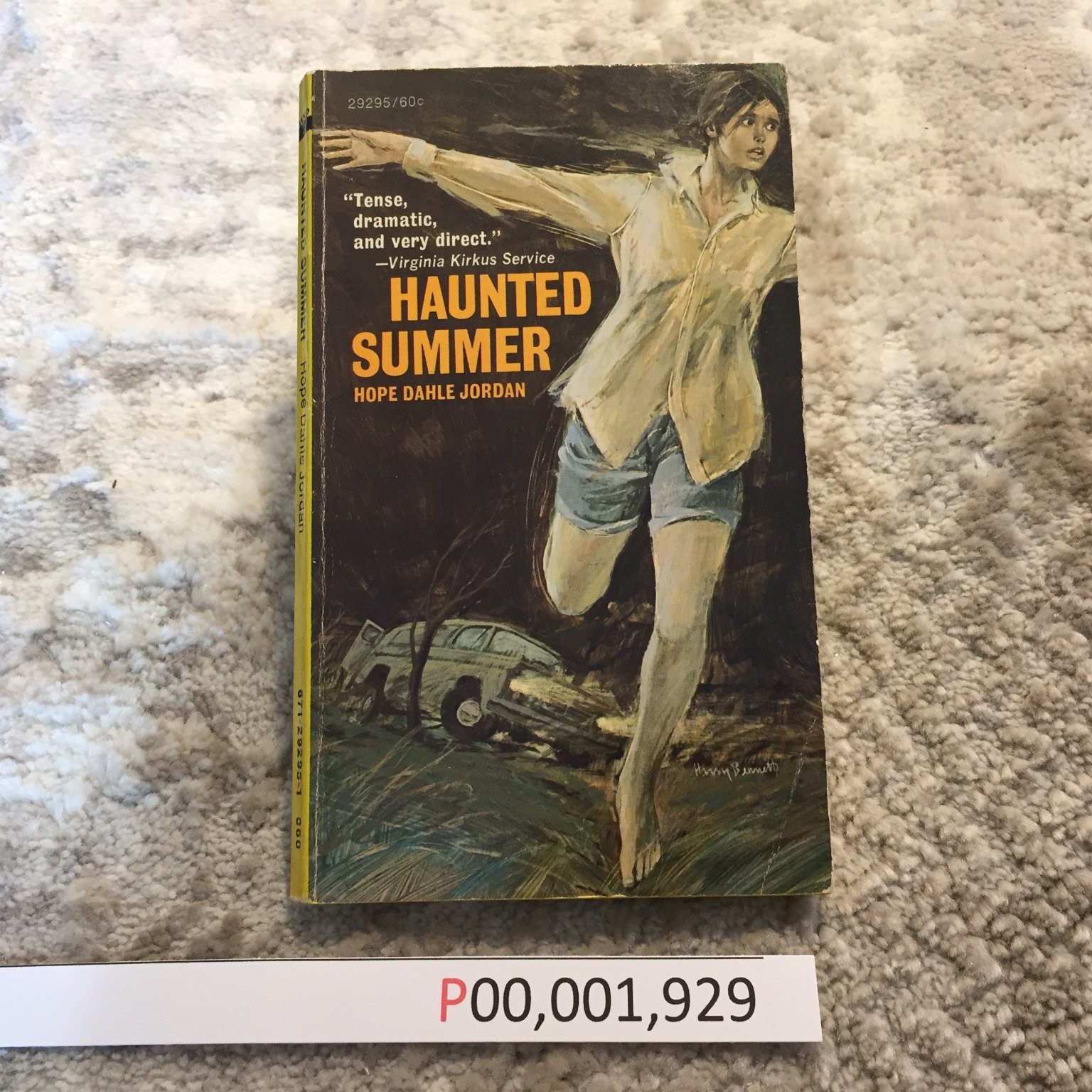 Haunted Summer Hope Dahle Jordan 1969 Washington Square Press Mystery Suspense