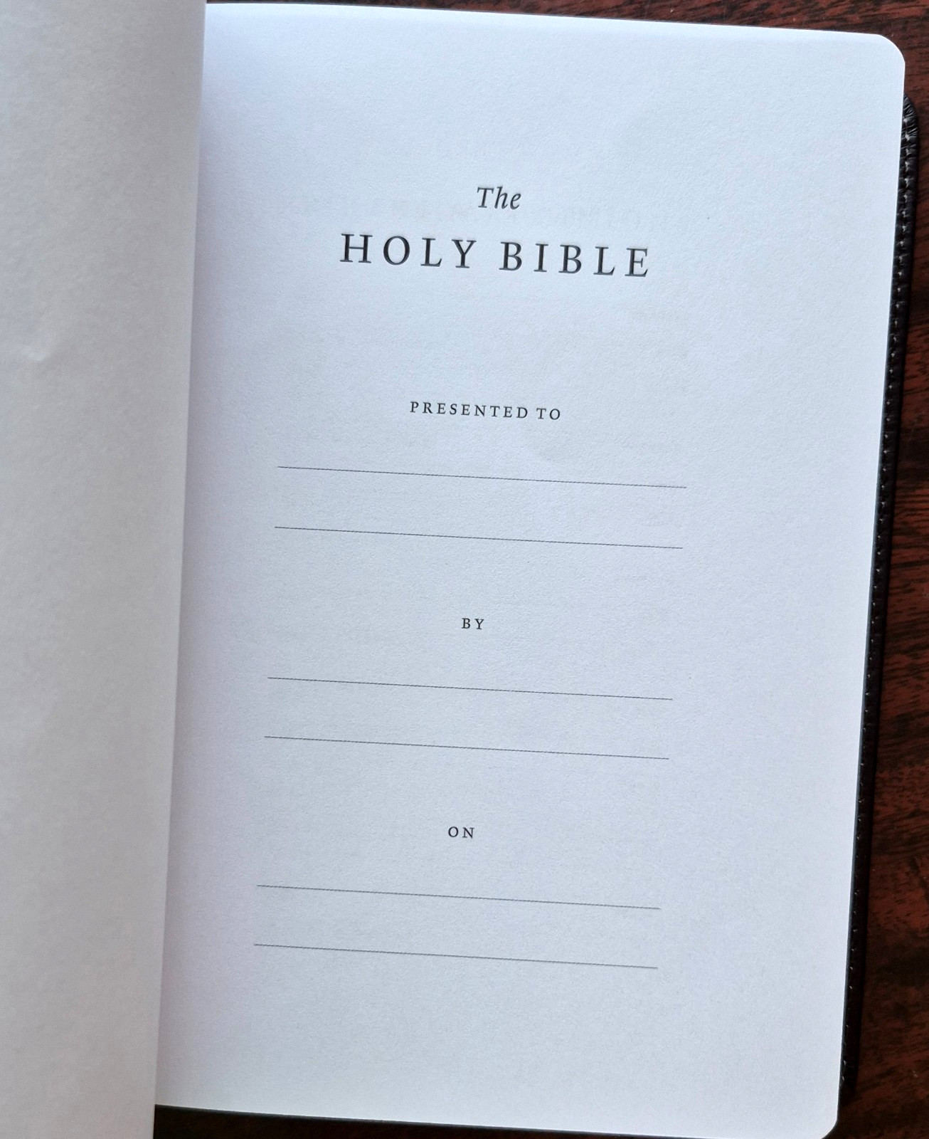 ESV Large Print Compact Bible, Red Letter (Buffalo Leather, Deep Brown) NEW