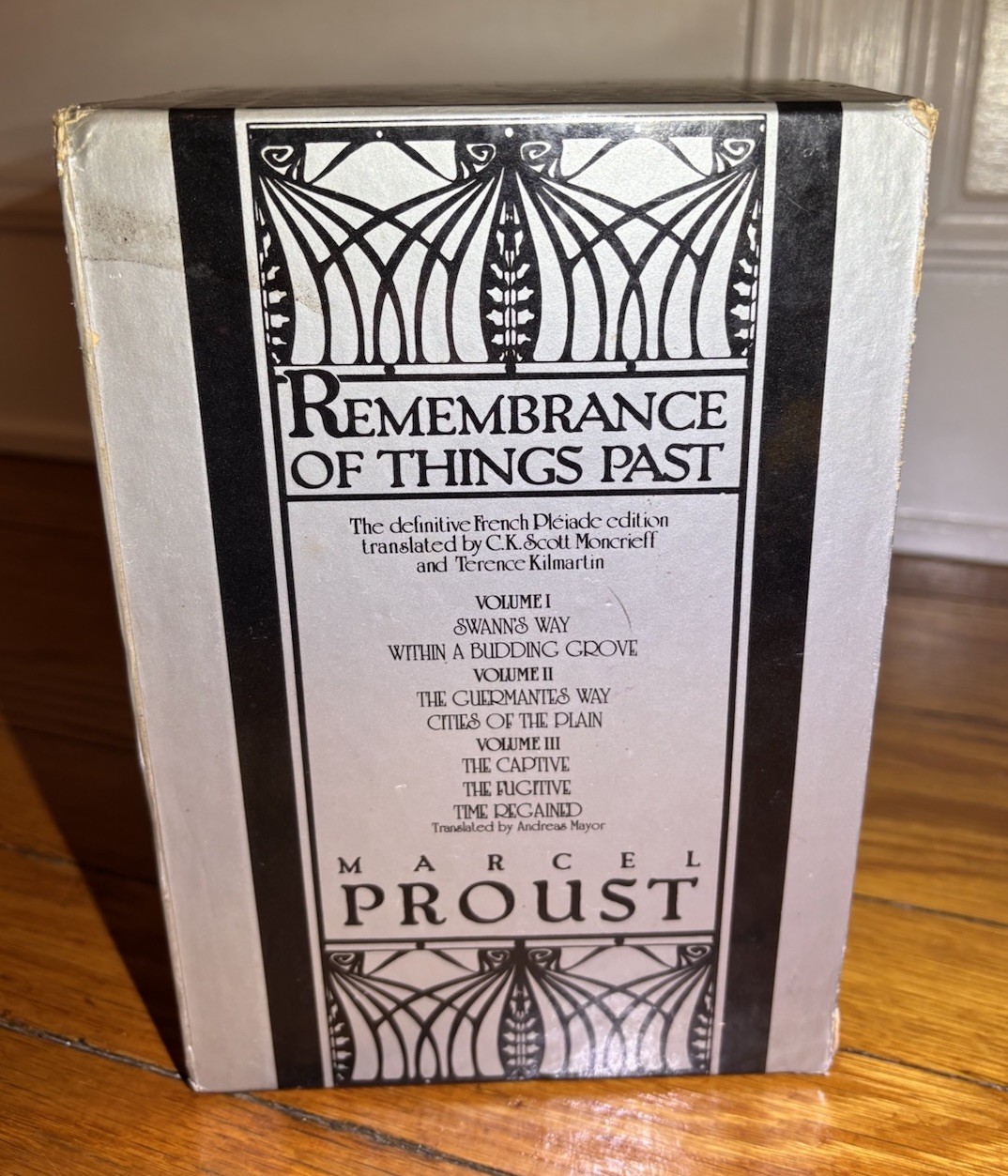 Remembrance of Things Past by Marcel Proust Three Volume Hardcover Set in Case