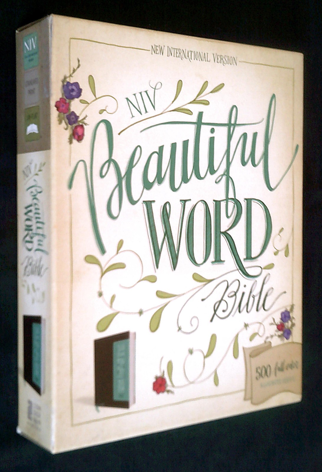 NIV BEAUTIFUL WORD BIBLE ~ Leathersoft, Brown with 500 Full-Color Illustrations