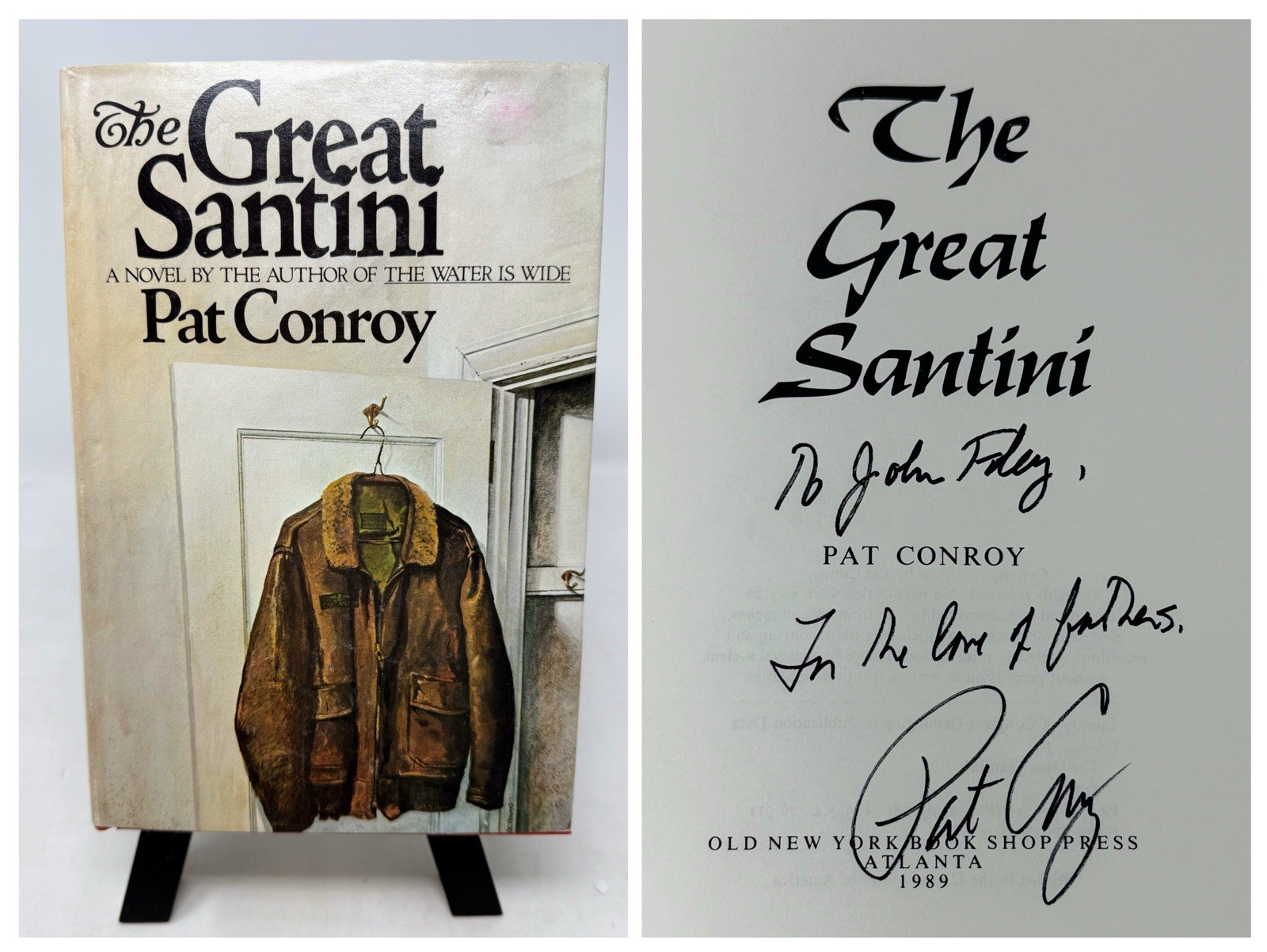 Signed 1989 Pat Conroy The Great Santini: Novel Conroy, Santini THE GREAT Book