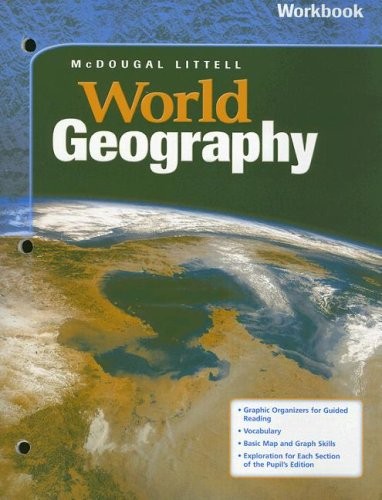 World Geography: World Geography Workbook – Paperback By MCDOUGAL LITTEL – GOOD