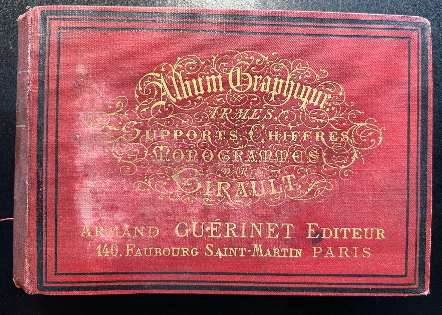 1867 Album Graphique Book Jules Girault 4 1/2 tall. 71 plates.
