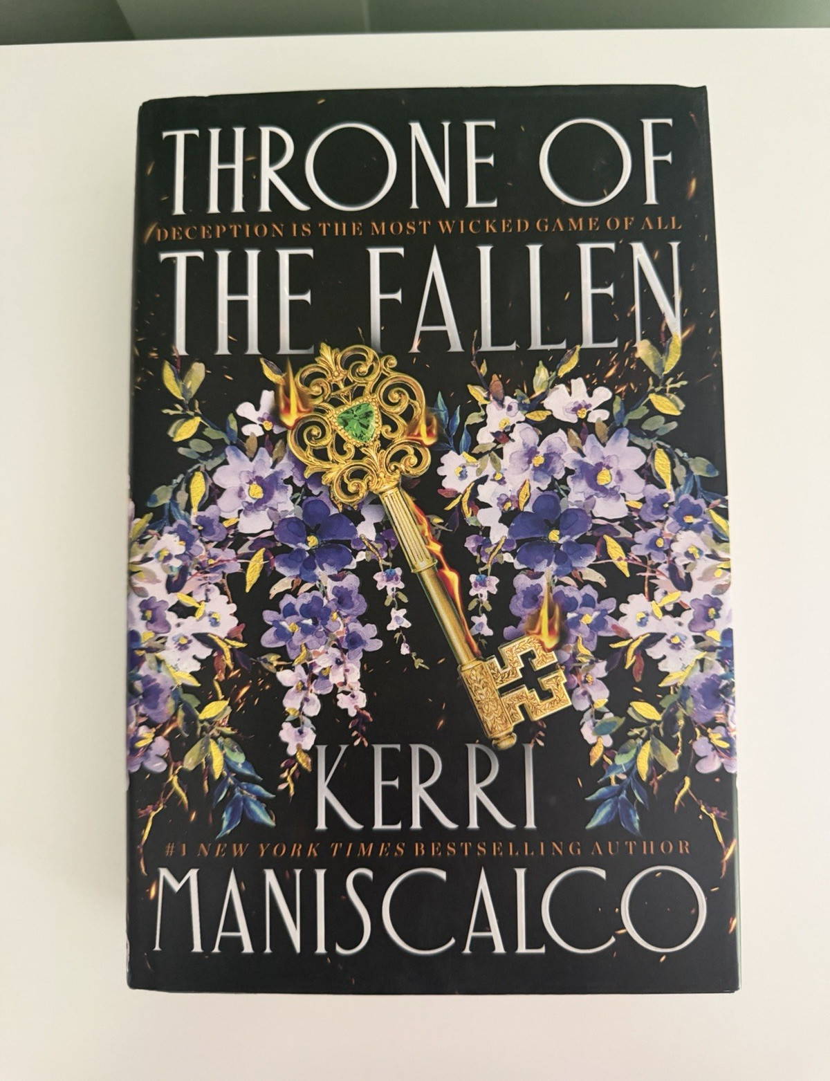 Throne of the Fallen Kerri Maniscalco Hardcover 2023 Prince of Sin Dust Jacket