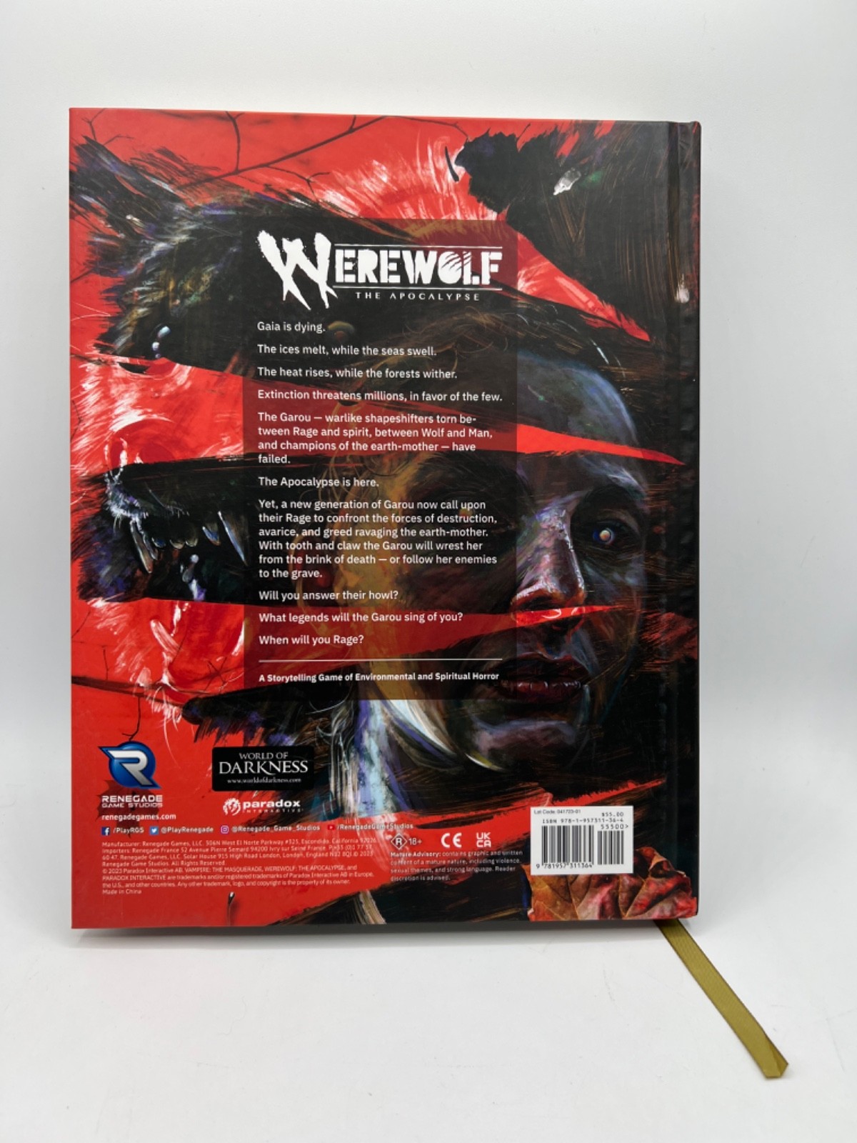 Werewolf The Apocalypse Core Rule Book 5th Edition Hardcover