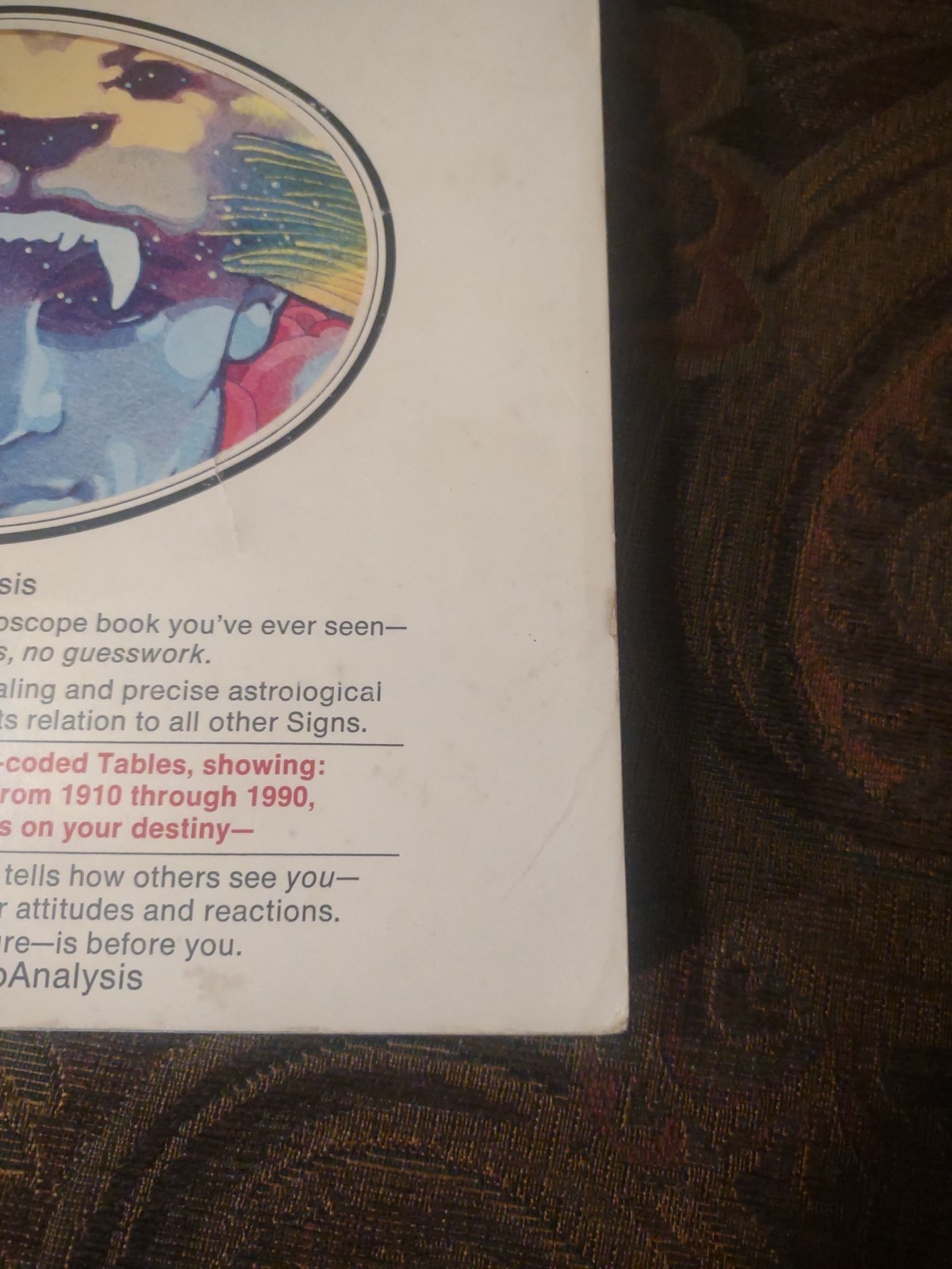 Vintage 1976 Leo AstroAnalysis Horoscope Book Grosset & Dunlap 360 Pages