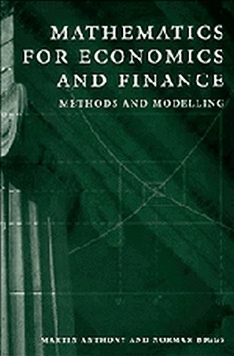 Mathematics for Economics and Finance South Asian Edition: Metho