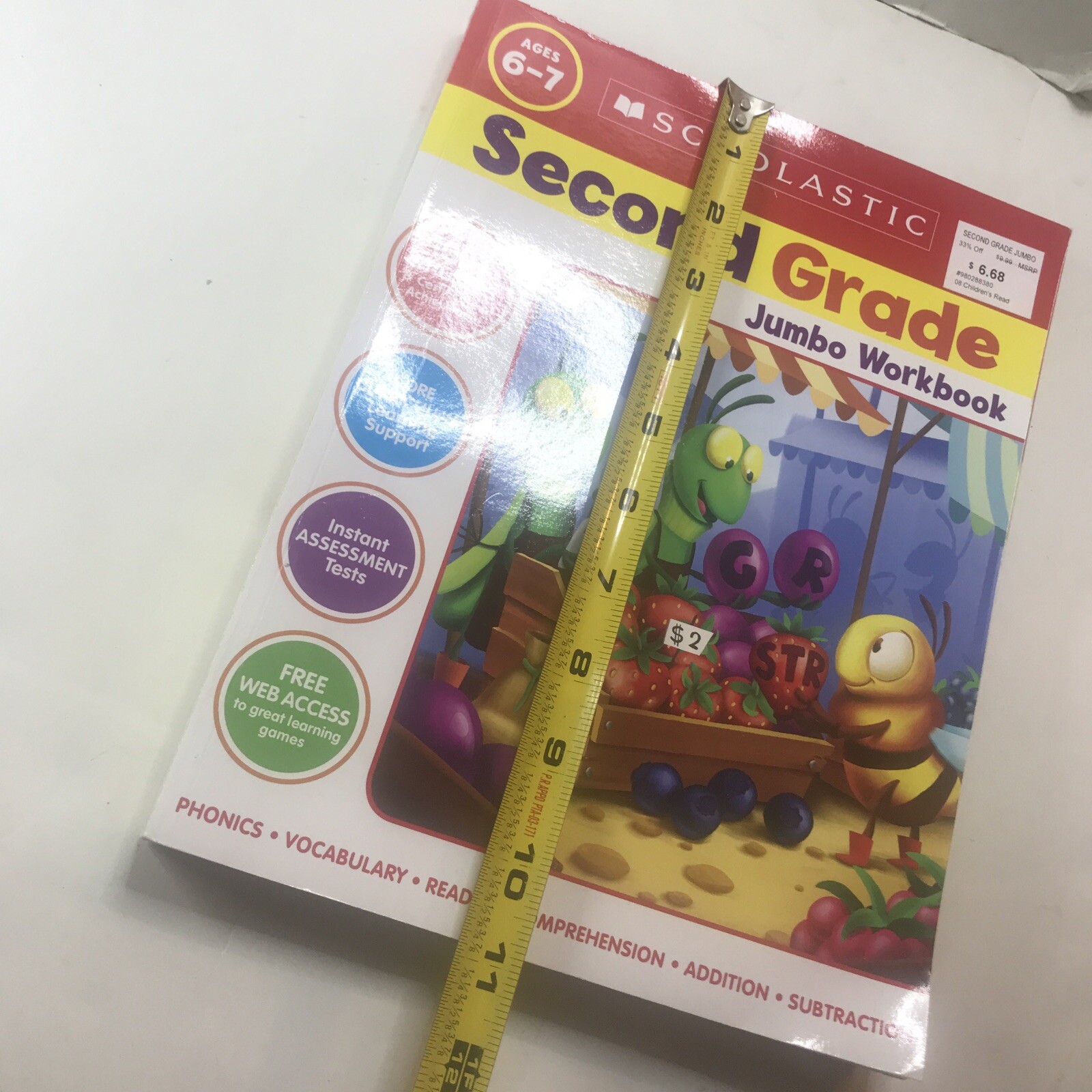 Scholastic Workbook Second Grade Jumbo Paper Back 11 Inch 4424