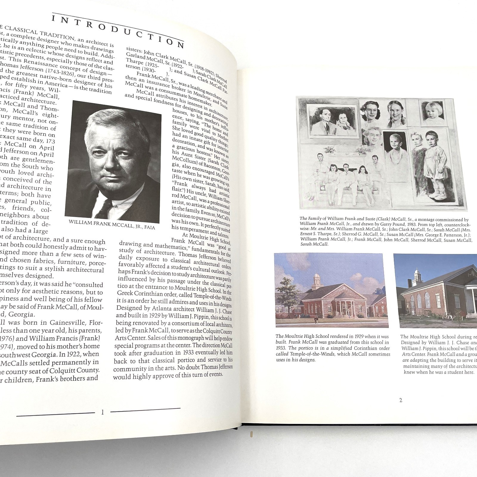 The Architecture of Wm. Frank McCall, Jr. FAIA 1985 HC/DJ Georgia