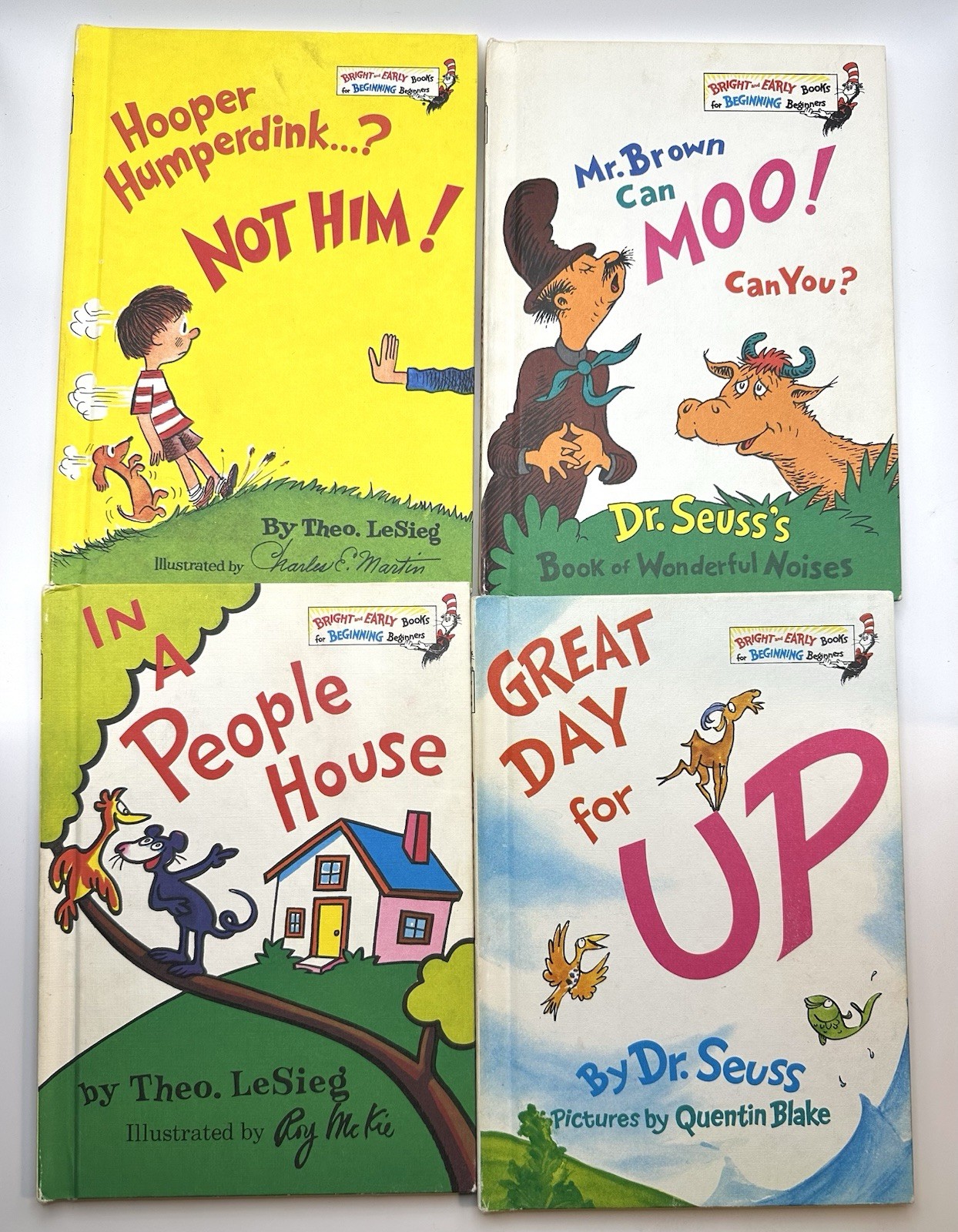 VINTAGE 1960’S-1970’S Dr Seuss Book Lot of 15 Bright & Early For Beginners
