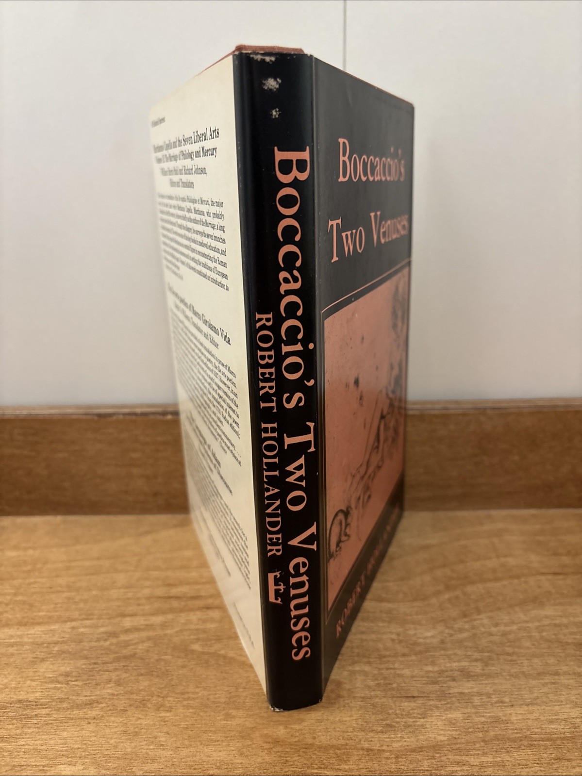 BOCCACCIO’S TWO VENUSES By Robert Hollander – Hardcover *Excellent Condition*