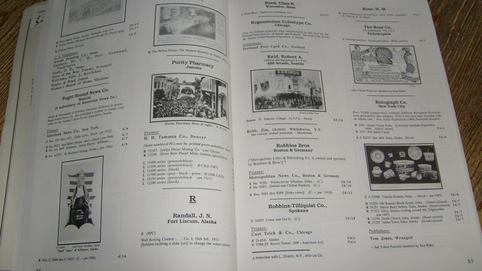 Alaska Postcards Directory 1897-1940 by John H. Grainger SIGNED 1992