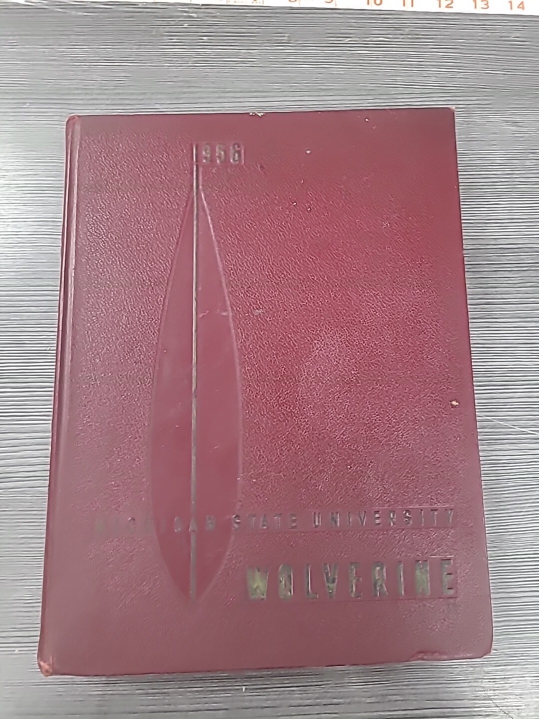 VINTAGE 1956 MICHIGAN STATE COLLEGE YEARBOOK WOLVERINE 468 PAGES