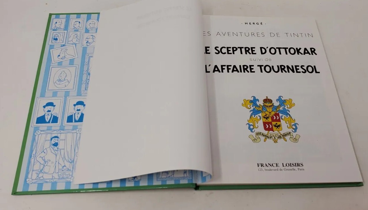 Les Adventures De Tintin Le Sceptre S’Ottokar & L’Affaire Tournesol HC 1975