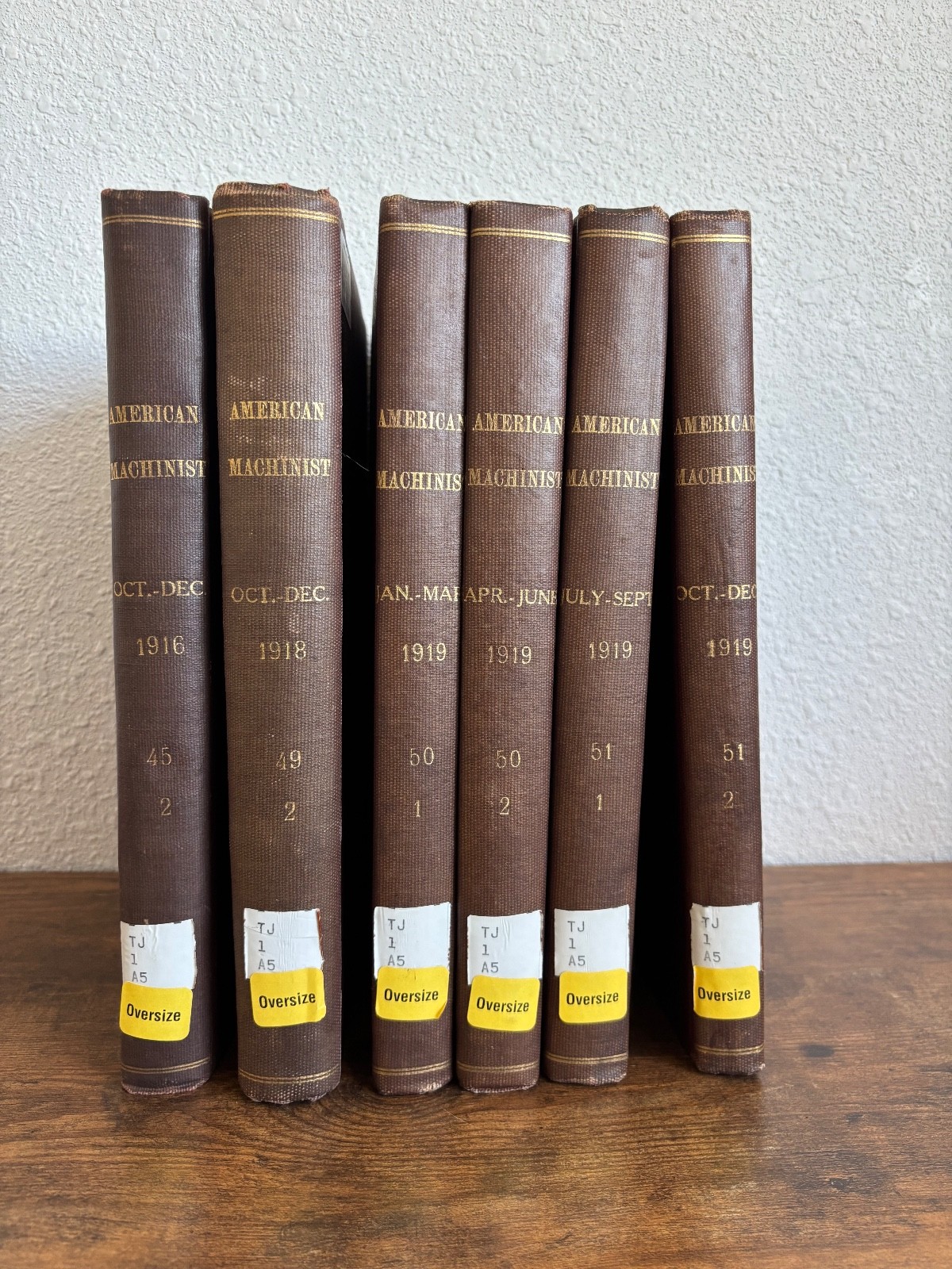 American Machinist WWI Bound Volumes 1916–1919 | Early Aviation & Machine Tools