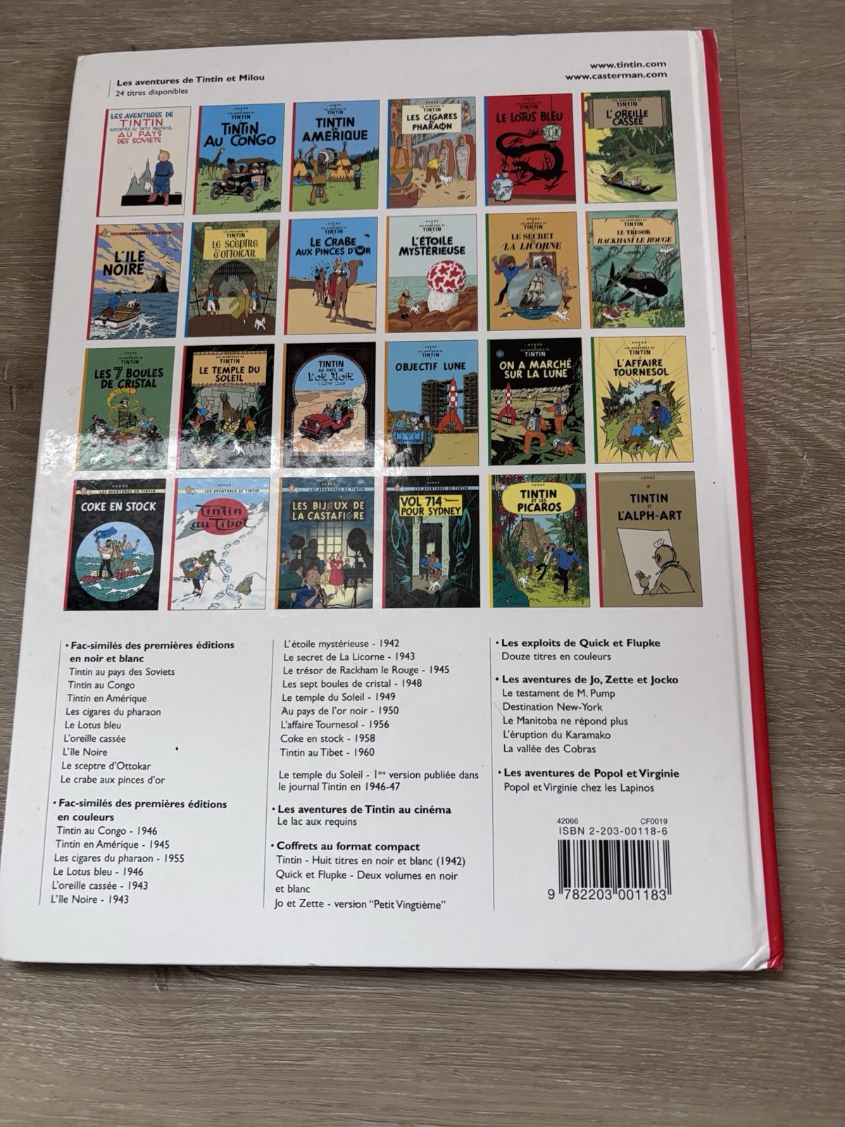 Hergé Tintin Coke En Stock French Language Comic Casterman Hardcover 1986 VTG