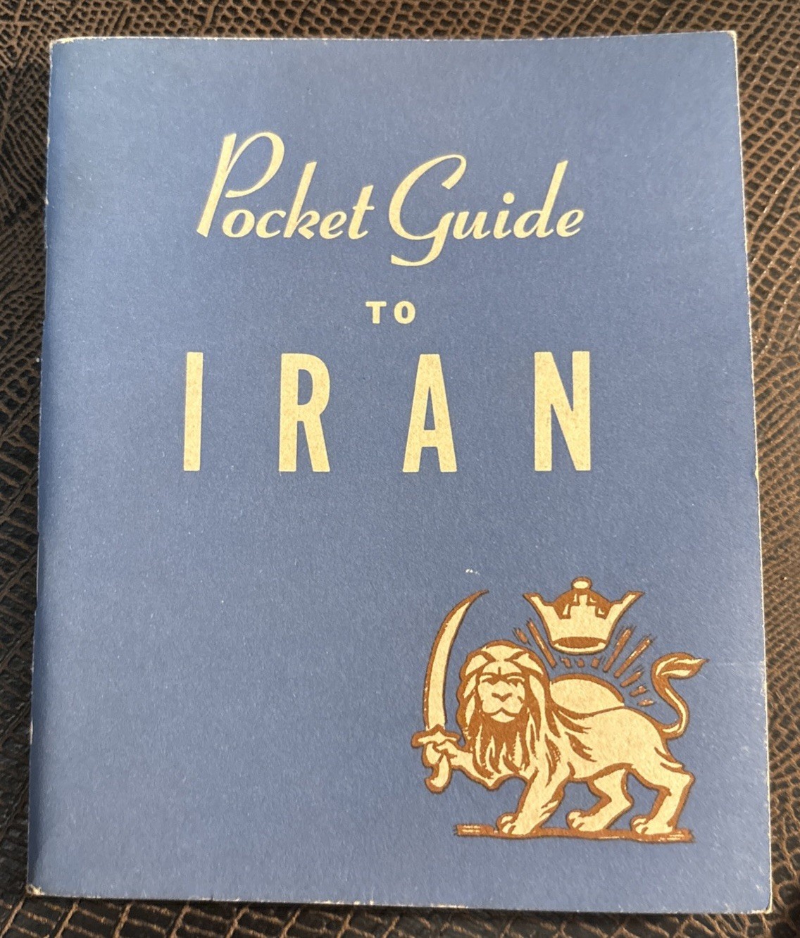 POCKET GUIDE TO IRAN, 1943, War and Navy Departments, Washington, DC pocket size