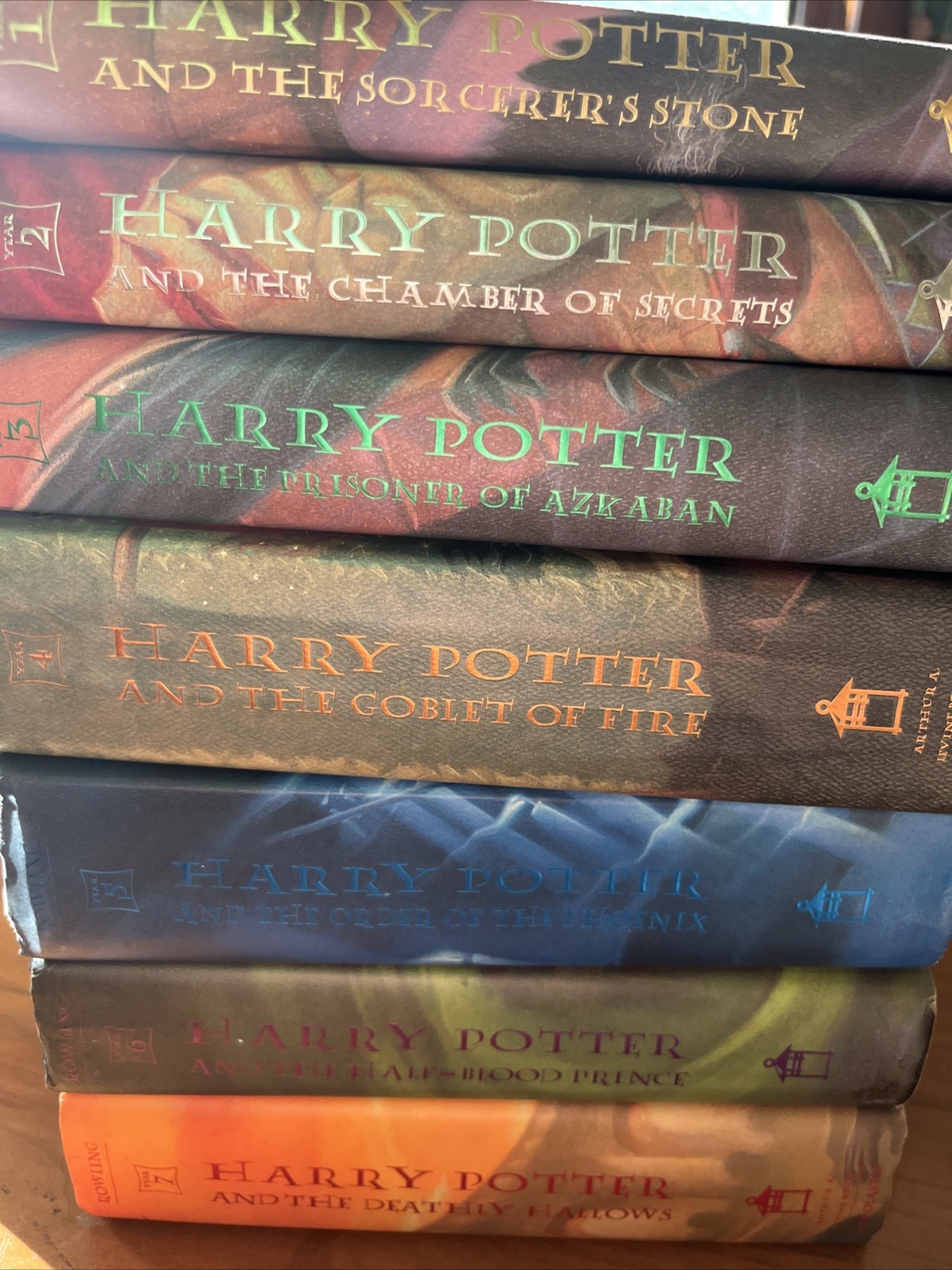 Harry Potter Hardcover Book Set: Books 1-7 by J. K. Rowling First Ed Except 2