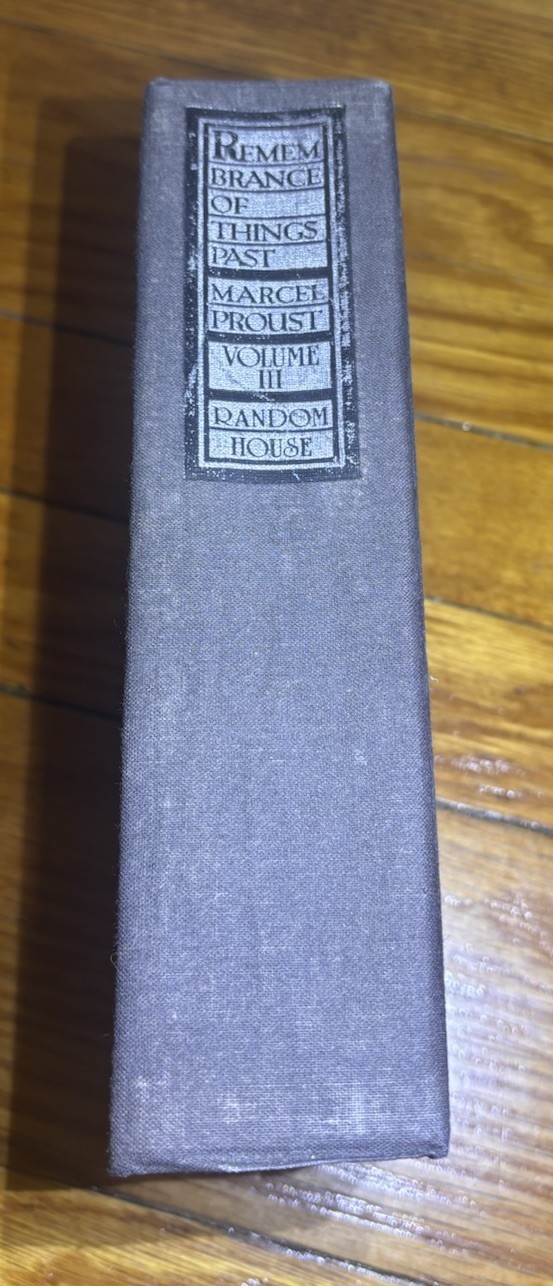 Remembrance of Things Past by Marcel Proust Three Volume Hardcover Set in Case
