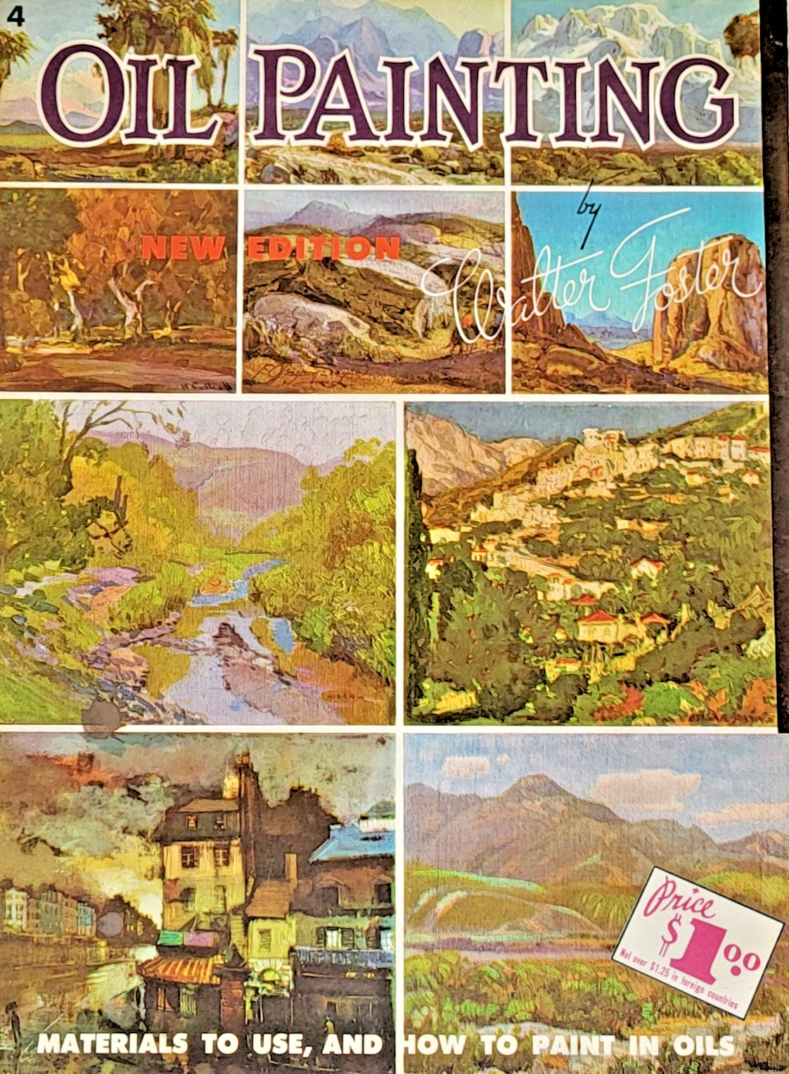 Vintage Oil Painting Art Book 1983 by Walter Foster #4 New Edition Guide USA
