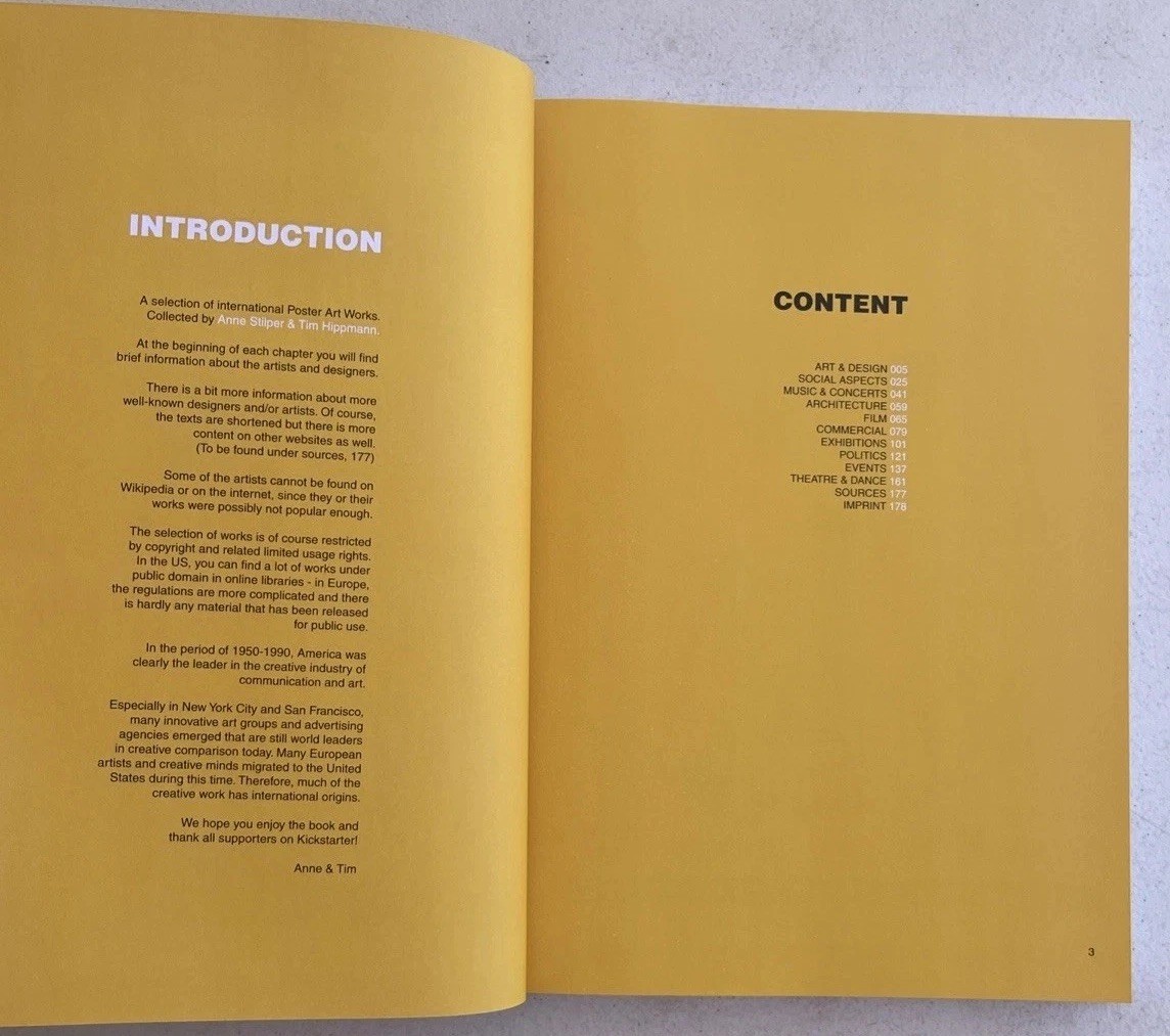 POSTERDESIGN 1950-1990 International artwork 180 pages Kickstarter Rare