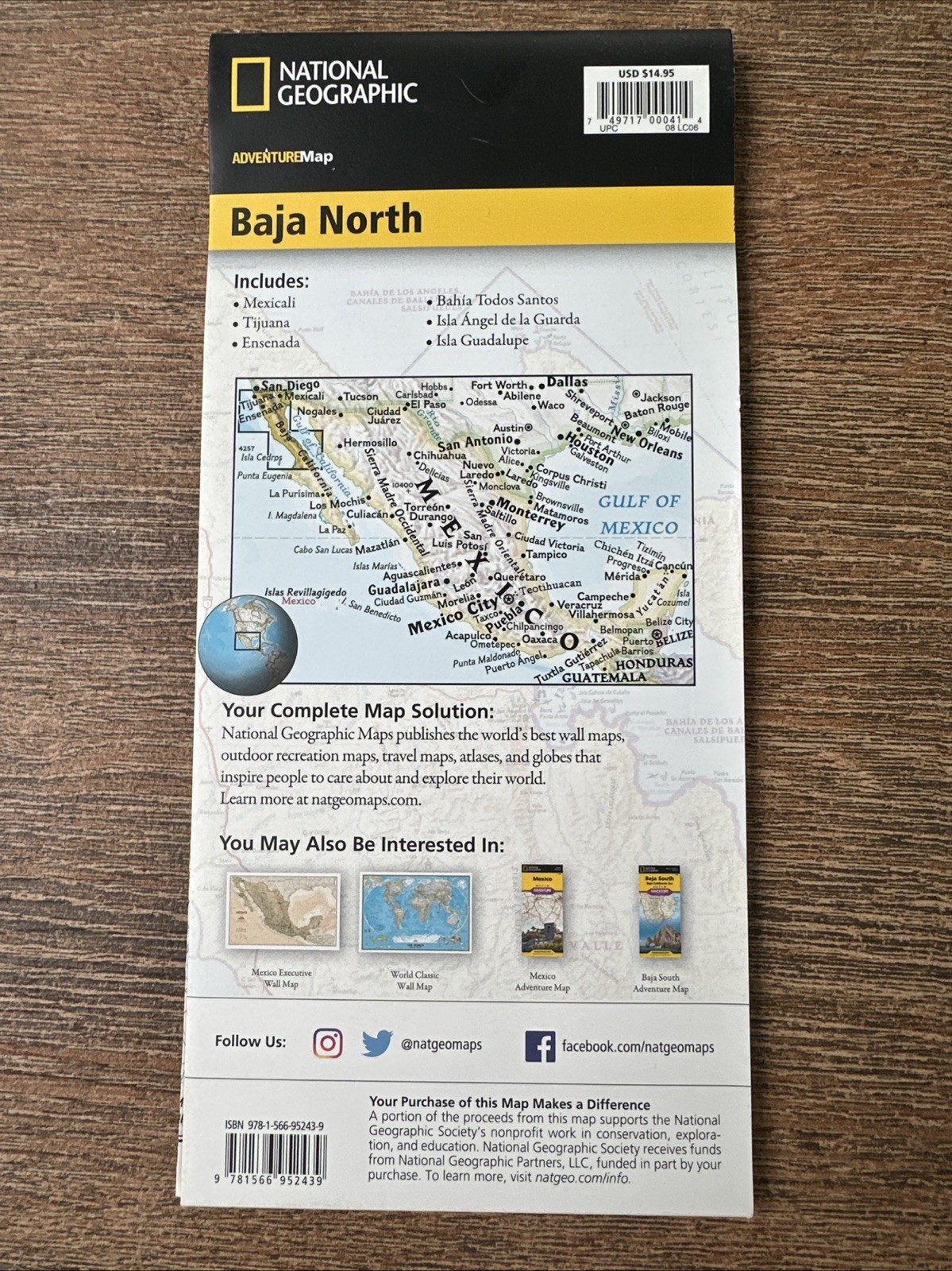 Baja North: Baja California Map (Mexico) : Adventure Maps by Nat Geo Nat Geo…